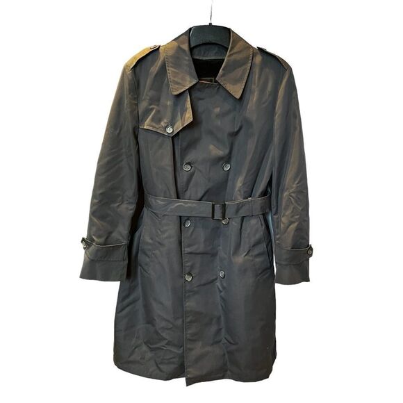 Botany 500 Men's Gray Trench Coat 40R - Picture 1 of 16